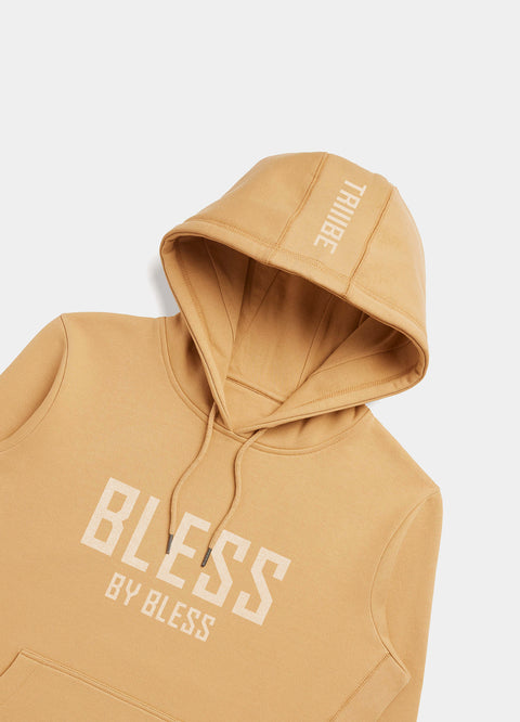Bless By Bless Logo Hoodie - Camel